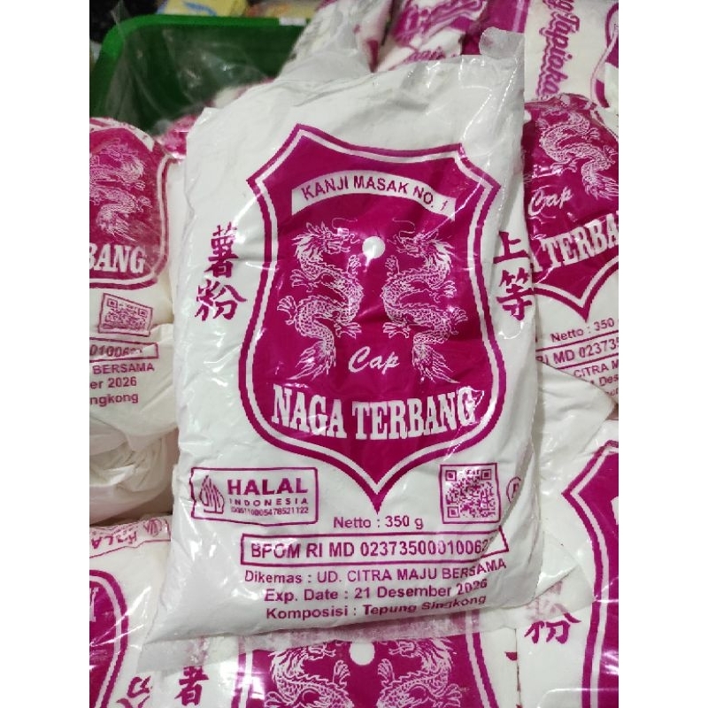 TEPUNG TAPIOKA CAP NAGA TERBANG 350GR / TEPUNG KANJI CAP NAGA TERBANG 350GR