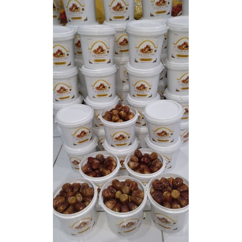 Bonitoop_ Kurma Ember, Kurma Sukari, Kurma Mesir Golden Valley, Kurma Kholas, Kemasan Ember 850Gr