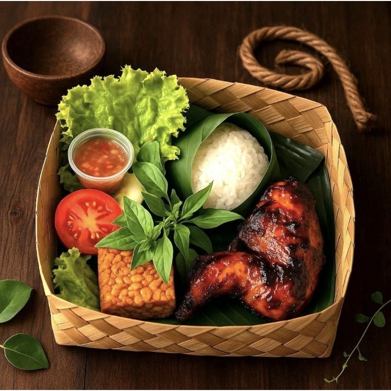 

Nasi Besek Back To Nature Ayam Bakar