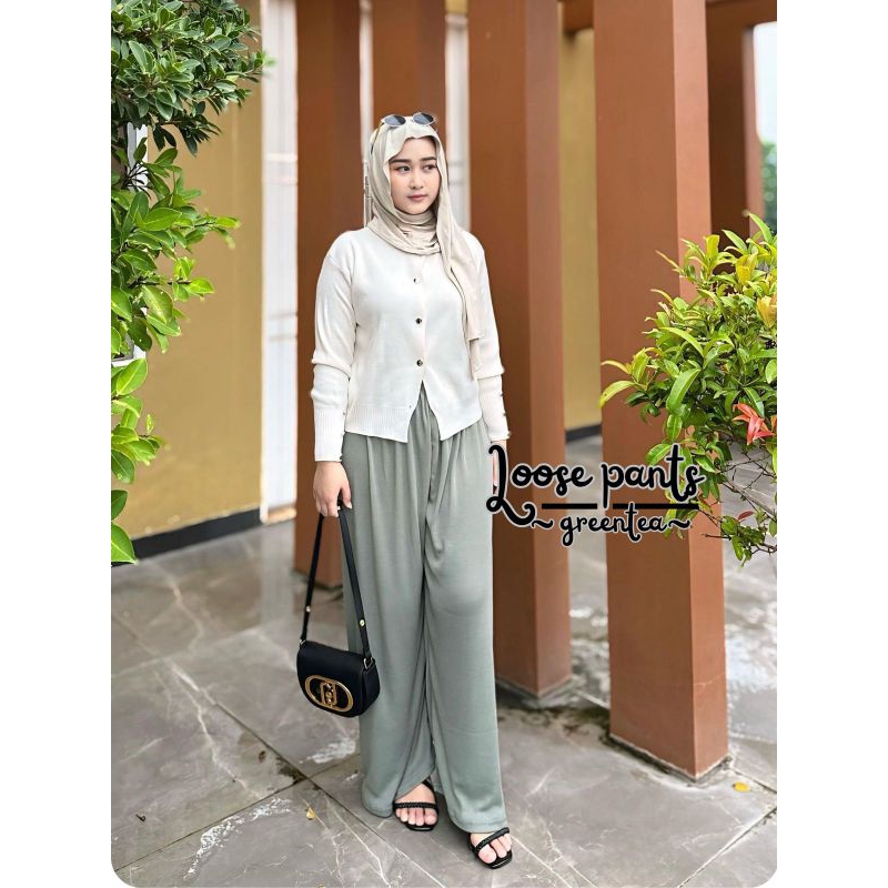 LOOSEPANTS RAJUT SUPER JUMBO // CELANA KULOT JUMBO // RAJUT CULLOTE DAILY // KULOT KNIT RAJUT SUPER 