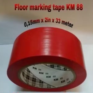 

Marking Tape KM 88 MERAH-Lakban Lantai 2"inx33mtr