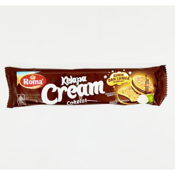

Snack Biskuit Roma Kelapa CREAM Coklat 42gr