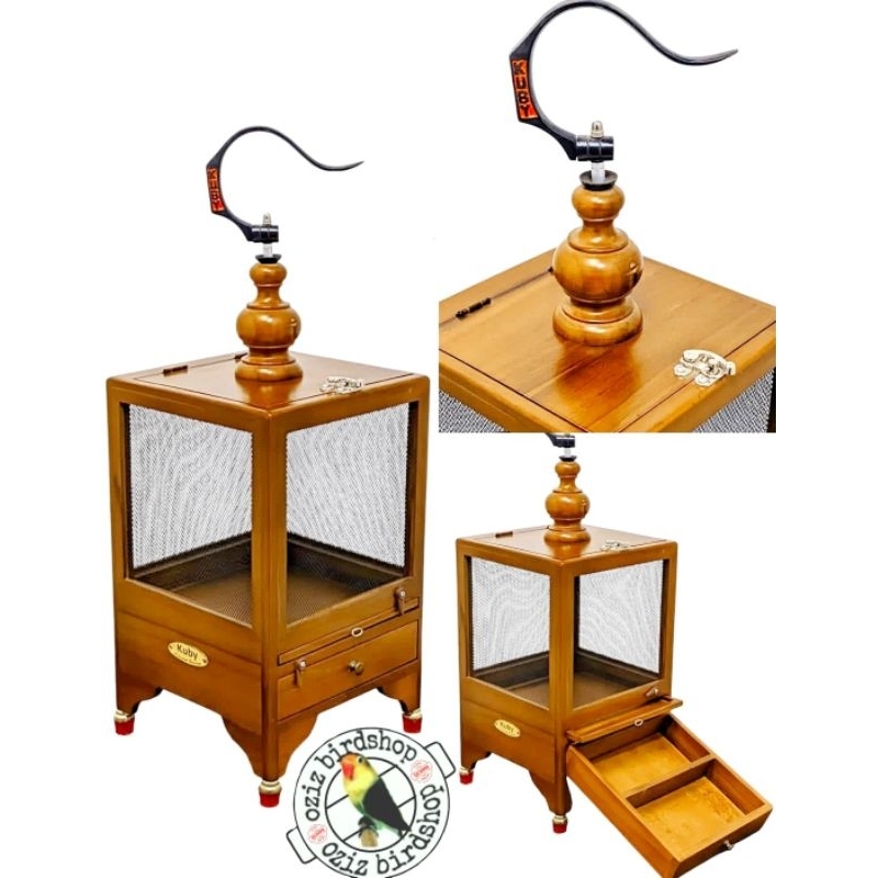 kandang jangkrik jati natural kuby