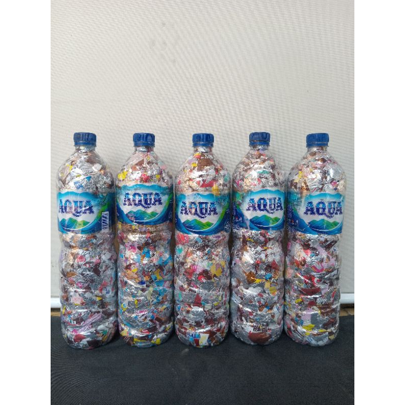 ecobrik botol AQUA 1,5liter