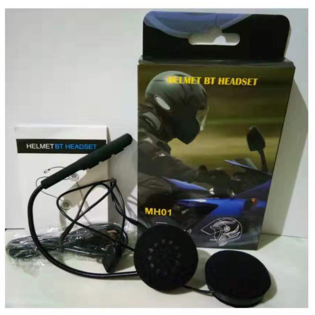 MH01 Headset Bluetooth Untuk Helm Motor Wireless  Type MH01 Wireless Bluetooth helmet by Headset