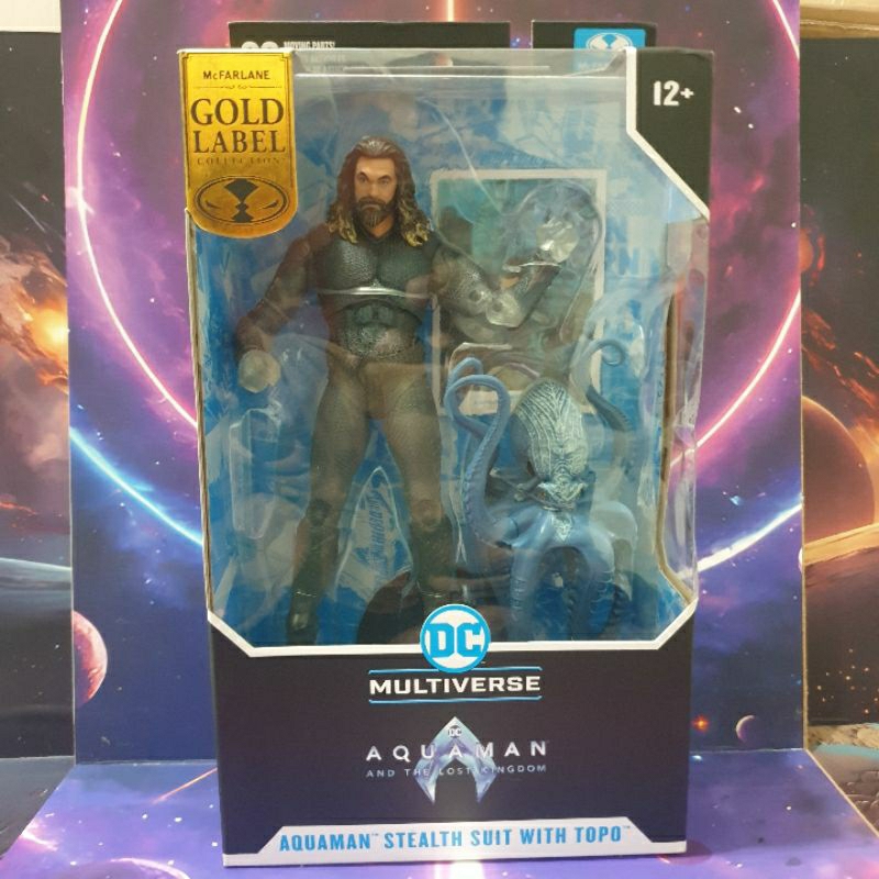 Aquaman Stealth Suit With Topo Original Mcfarlane Action Figure