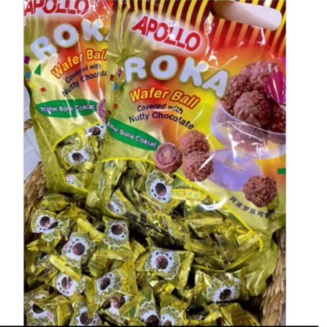 

APOLLO Roka Ball Cokelat berat 300gr (isi 50pcs)