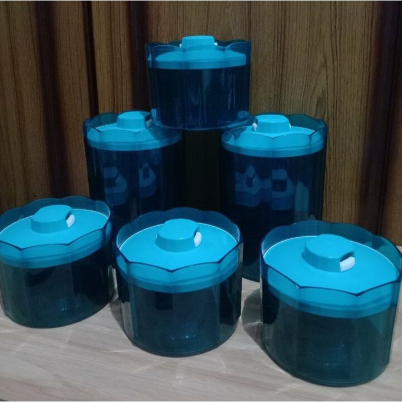 Tupperware toples crystal set isi 6pcs original