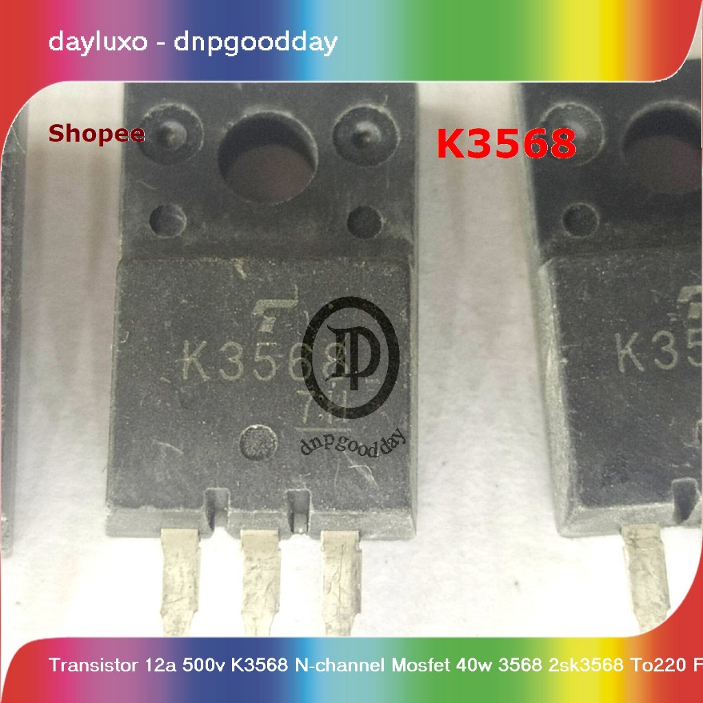 transistor 12a 500v k3568 n-channel mosfet 40w 3568 2sk3568 to220 f