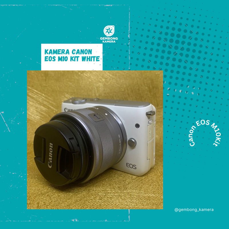 Kamera Mirrorless Canon EOS M10 Kit White mulus fullset