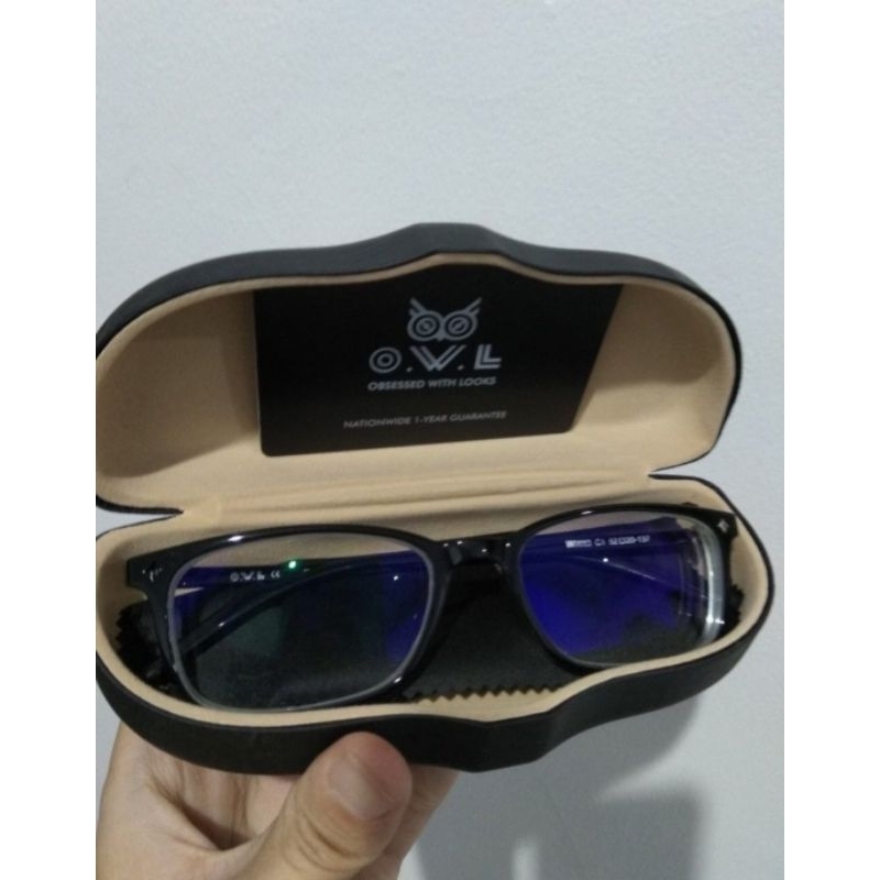 Kacamata Owl Bingkai Hitam
