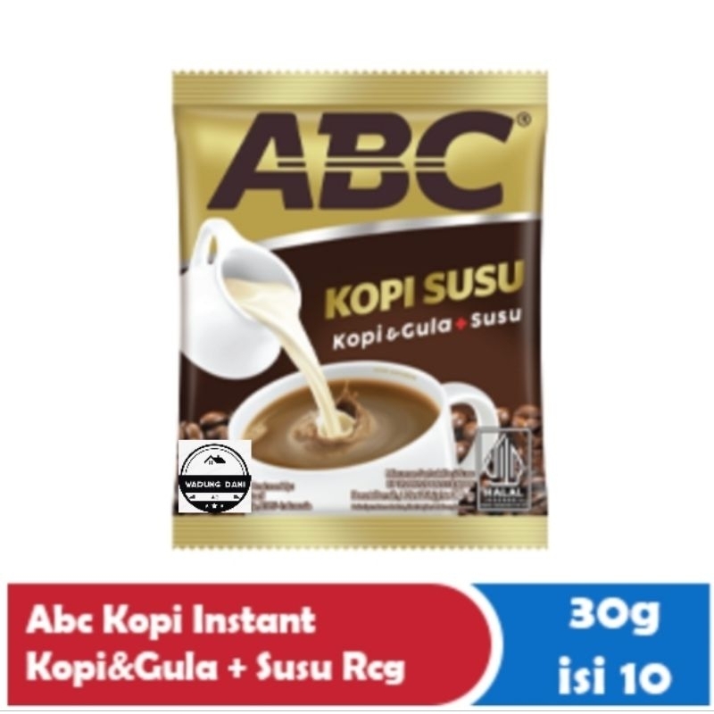 

Kopi ABC Susu Sachet + Gula Kopi Bubuk Instan |1Sachet | 1Rcg 10x30g
