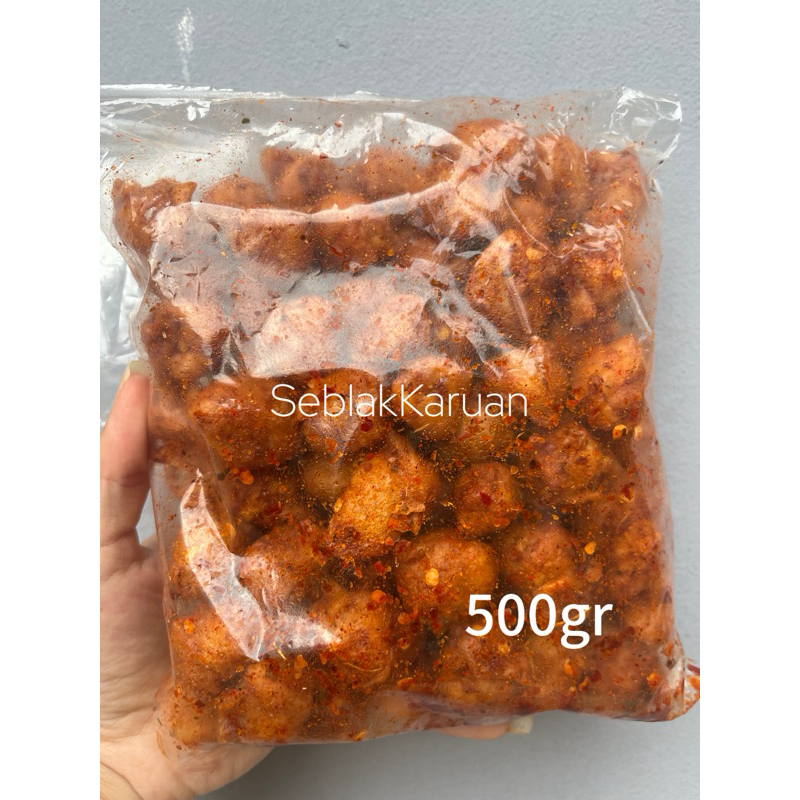 

seblak kerupuk siomay/seblak kerupuk kering/pedas daun keruk/original daun keruk isi 500gr