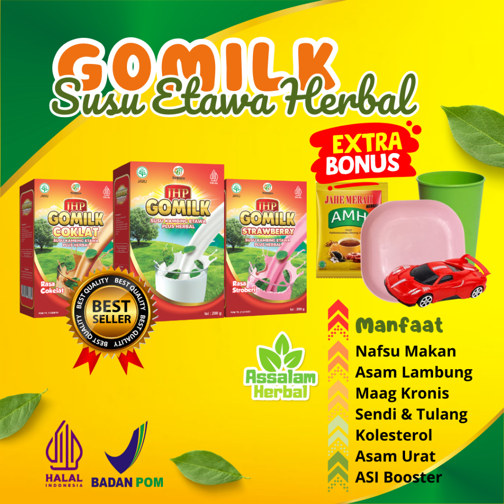 

GOMILK Susu Kambing Etawa Plus Herbal Atasi Nyeri Tulang Sendi Lutut Rematik Asam Urat Kolesterol