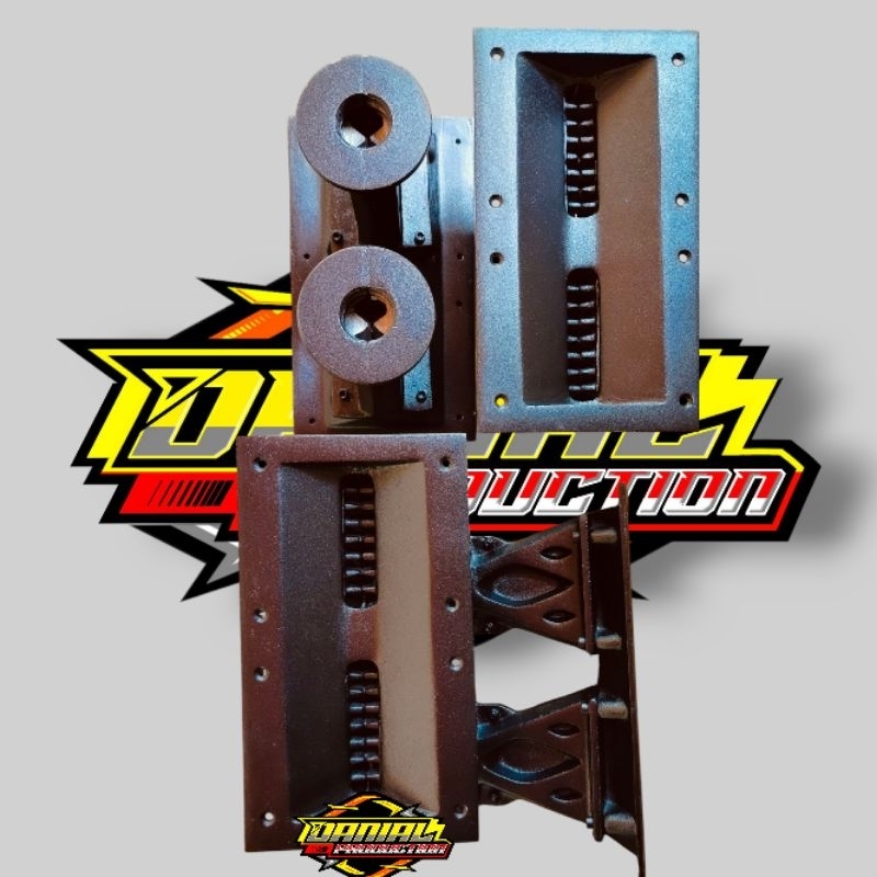 horn,corong tweter line array harmoni dobel 15×27 aluminium diral