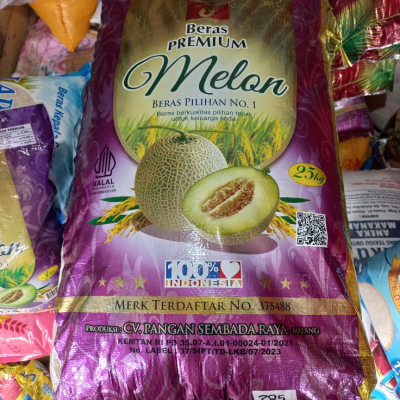 

{ KHUSUS INSTANT } Beras MELON 25kg | Beras pulen wangi | Beras kamasan 25kg Instan BANJARMASIN
