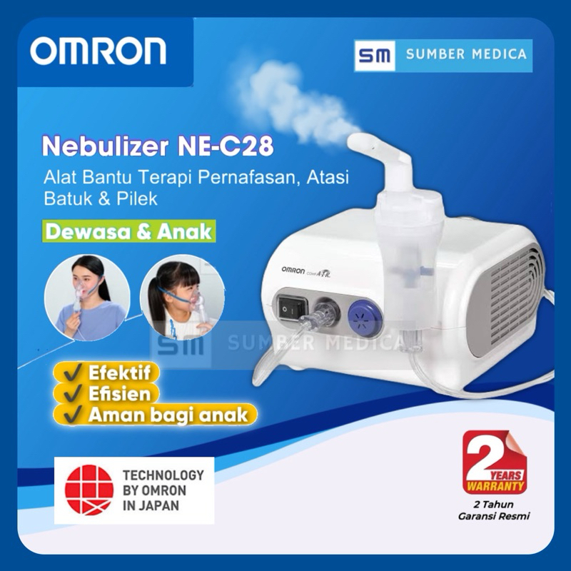 OMRON Nebulizer Ne-C28/Comp Air Nebulisasi Alat Uap