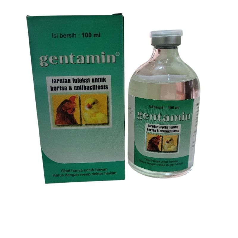 GENTAMIN 100 ML_ OBAT INJEKSI UNTUK AYAM SNOT NGOROK KORISA PERNAFASAN