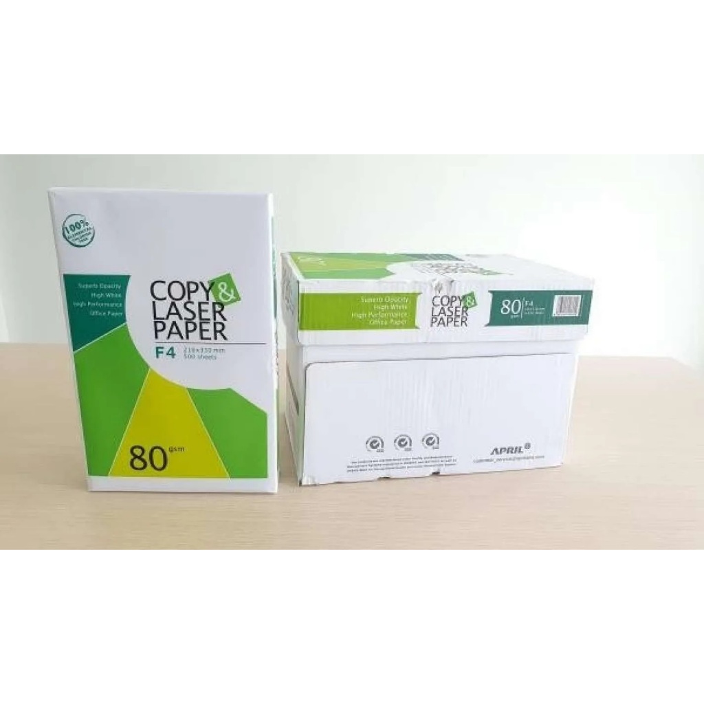 

(DUS/5RIM) Kertas HVS F4 80 Gsm / Kertas HVS F4 ( 1 BOX ) COPY & LASER