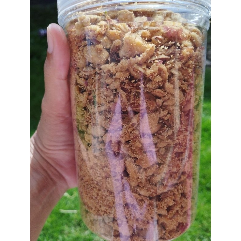 

bawang goreng grade c(tanpa ubi)toples 1000 ml