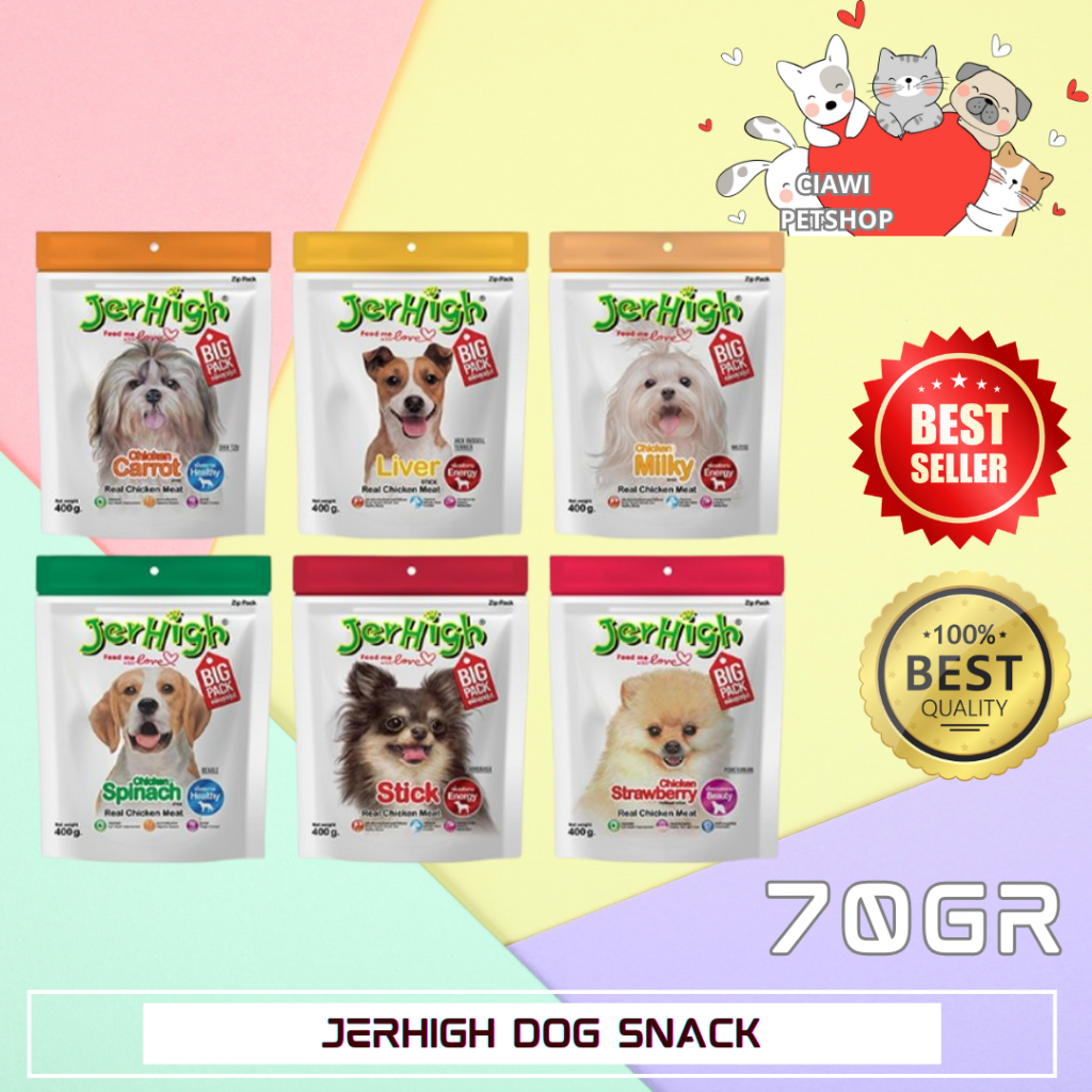 JERHIGH Dog Snack / Cemilan Treats Anjing / Jerhigh Stick Snack Anjing
