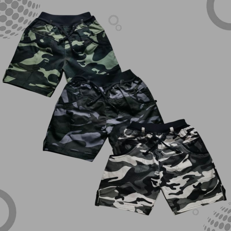 harga grosir satu lusin celana pendek anak laki laki hotpant/candy pant loreng abu loreng hijau lore