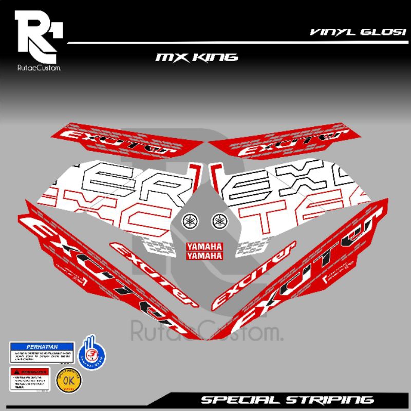 striping mx king custom motif exciter