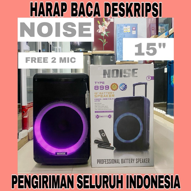 Noise Speaker Portable Bluetooth Super Bass 15” 899 B