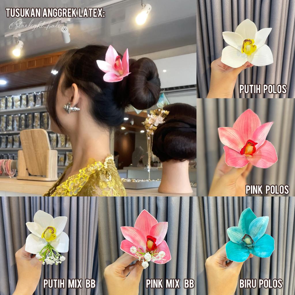 STARLIGHT BALI - Tusukan Anggrek Kataliya/ Bunga Hairdo/ Aksesoris Bunga/ Bunga Hairdo/ Aksesoris Ra