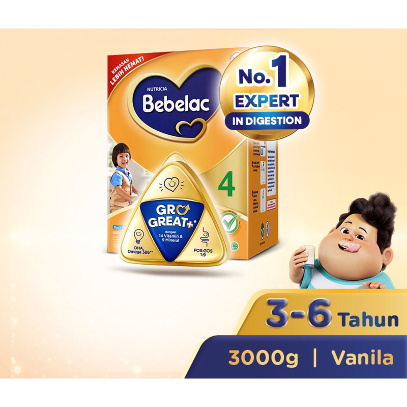 

BEBELAC 4 vanila 3000g - Bebelac 4 susu bubuk Vanila 3000 g