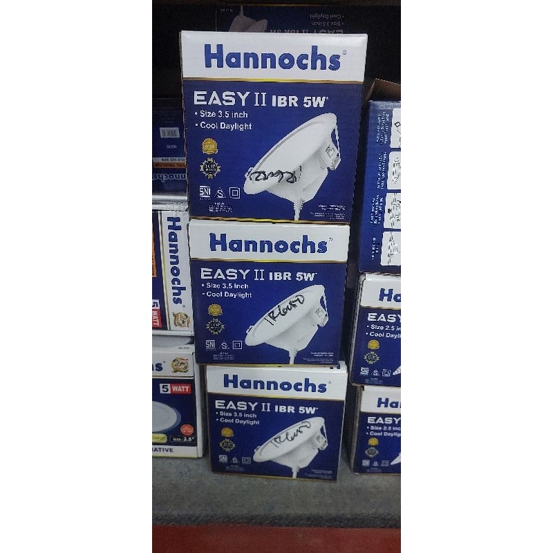 lampu hannochs easy 5wat bulat.lampu donlet plapon 5wat