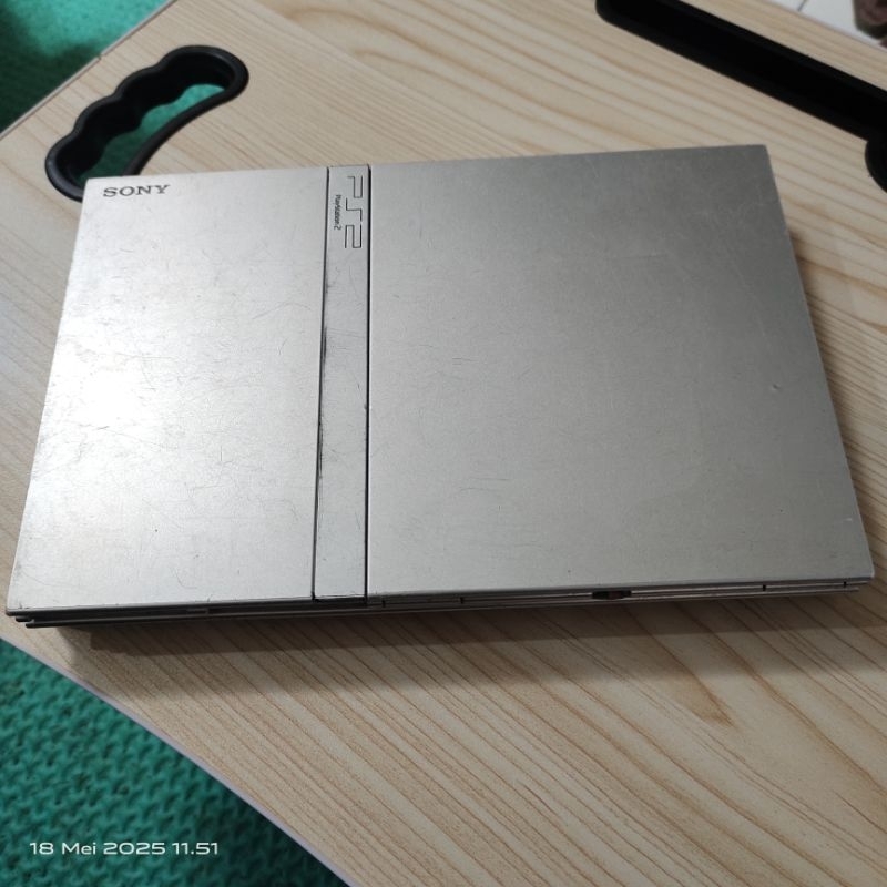 ps 2 slim seri 7 silver dan adaptor dan mcboot