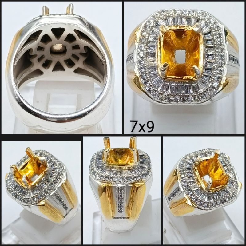 Cincin Ring Alpaka Tepper Kombinasi Doff