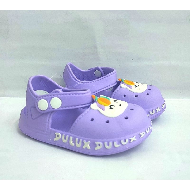 DULUX SANDAL SEPATU ANAK PEREMPUAN UNICORN UNGU 376E