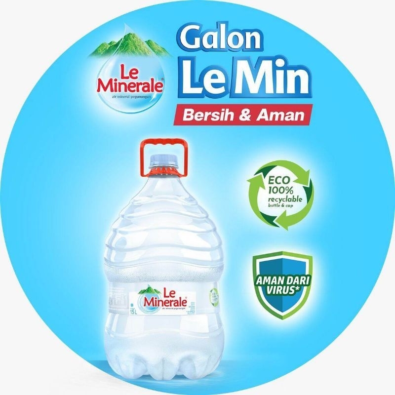

Le Minerale Galon 15 Ltr (BPA FREE)