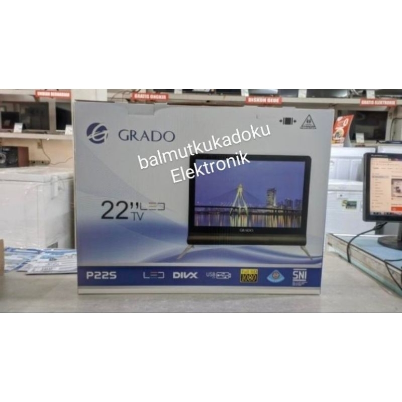 TV LED 22 INCH GRADO 22" TV DIGITAL MURAH BANDUNG FULL HD