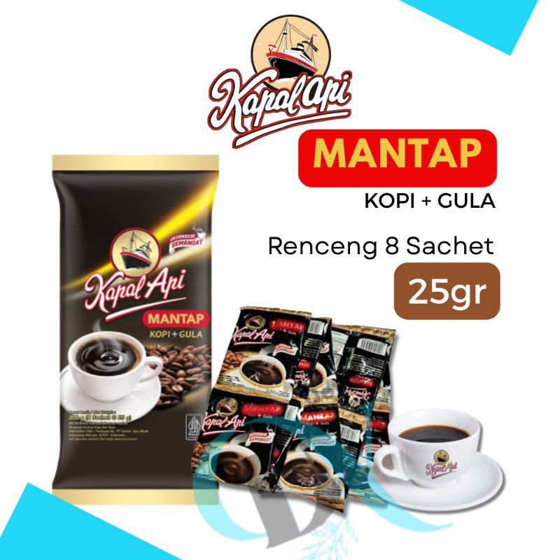 

KOPI Kapal Api MANTAP. 1 Renceng 25gr ( ISI 8.Sachet) Special MIX. PROMO!