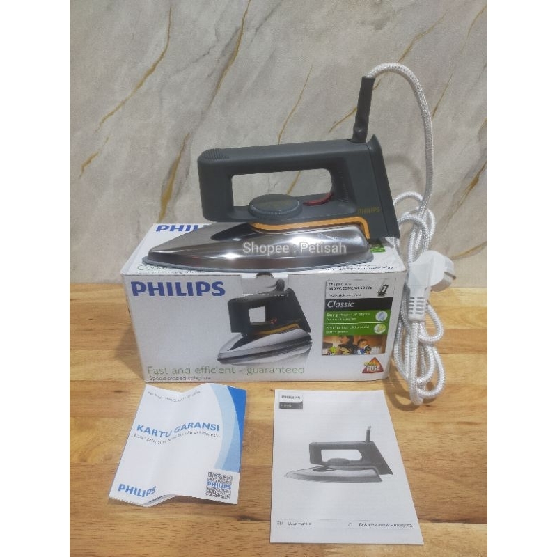 Setrika Philips HD1172 Classic / Setrika Philips Model Lama HD1172 / Gosokan Baju Philips / Setrika 