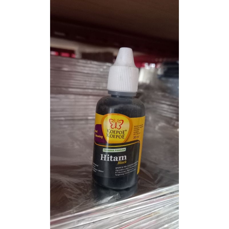 

Pewarna makanan hitam koepoe koepoe 30ml