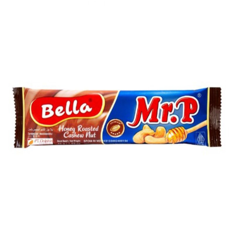 

Bella Mr. P Cokelat Batang Honey Roasted Cashew Nut 45 g
