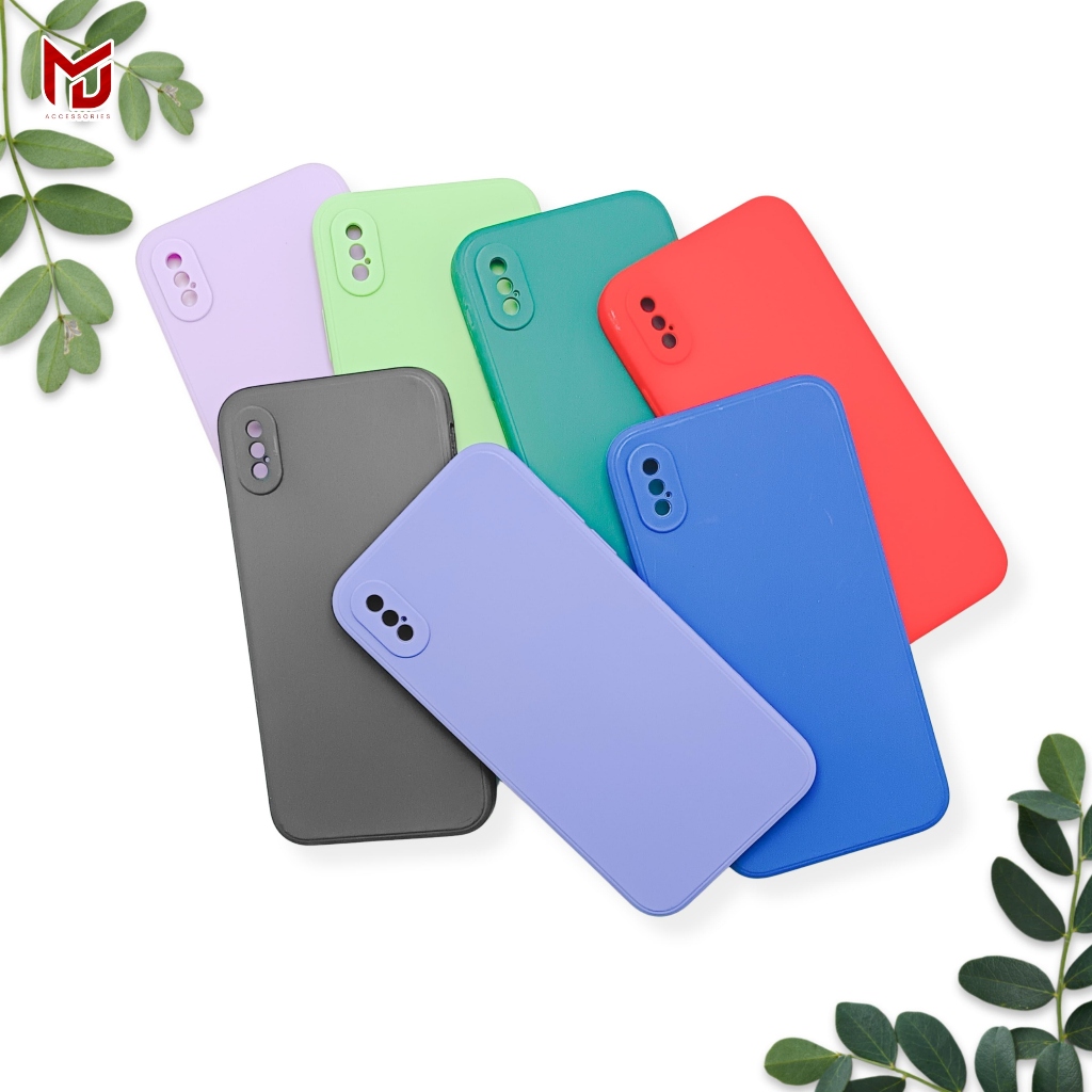 Softcase Vogue NC Silikon Case Candy Case Casing Lentur Bludru Anti Jamur iPhone X/Xs   -MJ-