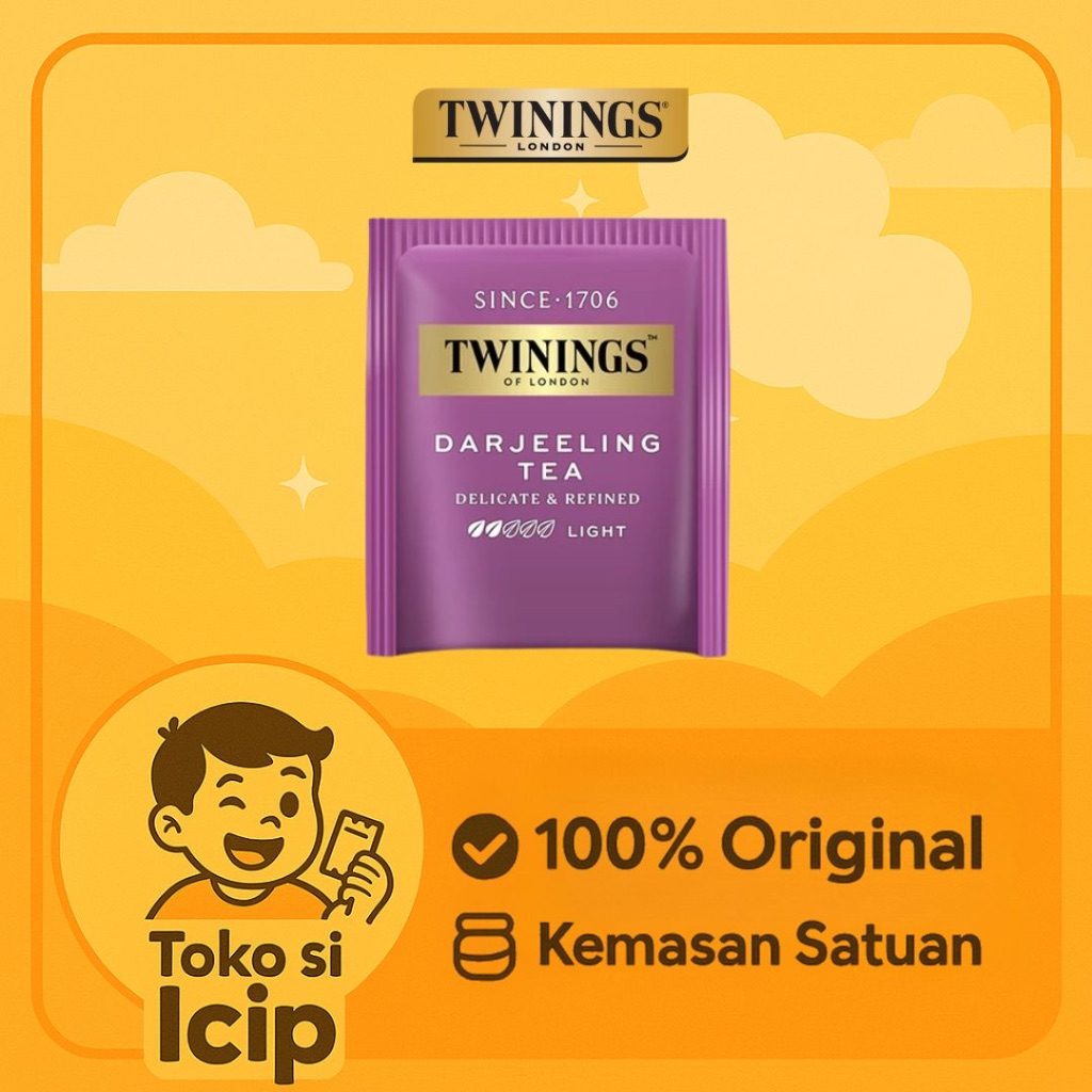 

[Sachet] Twinings Teh Hitam Celup Darjeeling Black Tea 2gr BPOM