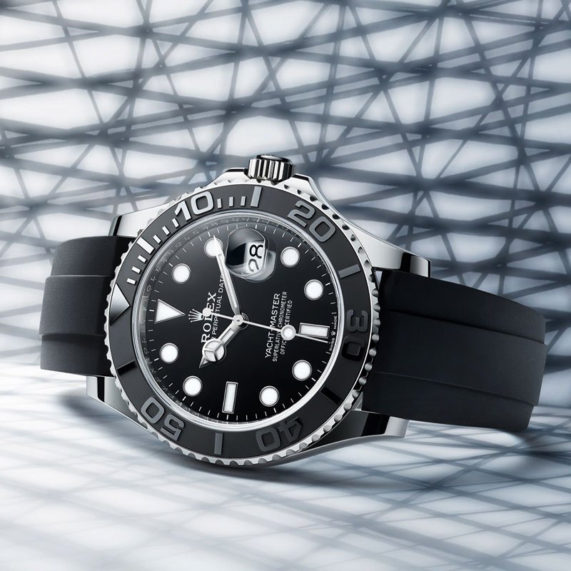 【100% ASLI】Original Jam tangan Rolex Yacht-Master seri m226659-0002 diameter 42 mm Gold dial bahan c