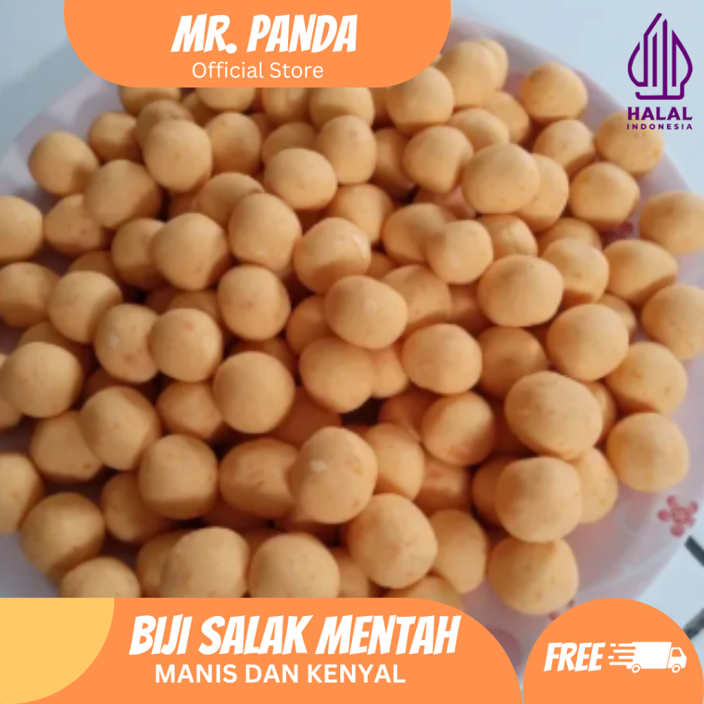 

Candil Ubi Merah Biji Salak Semi Instan Mentah -Kenyal & Empuk Di Mulut Bikin Ketagihan