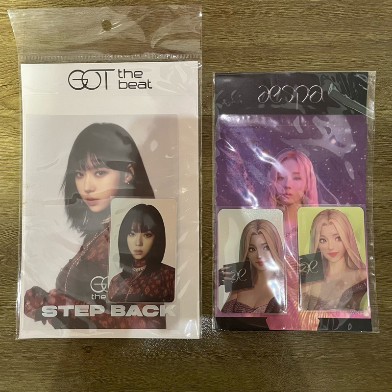 Winter aespa postcard hologram photocard set got the beat lenticular photocard set black mamba