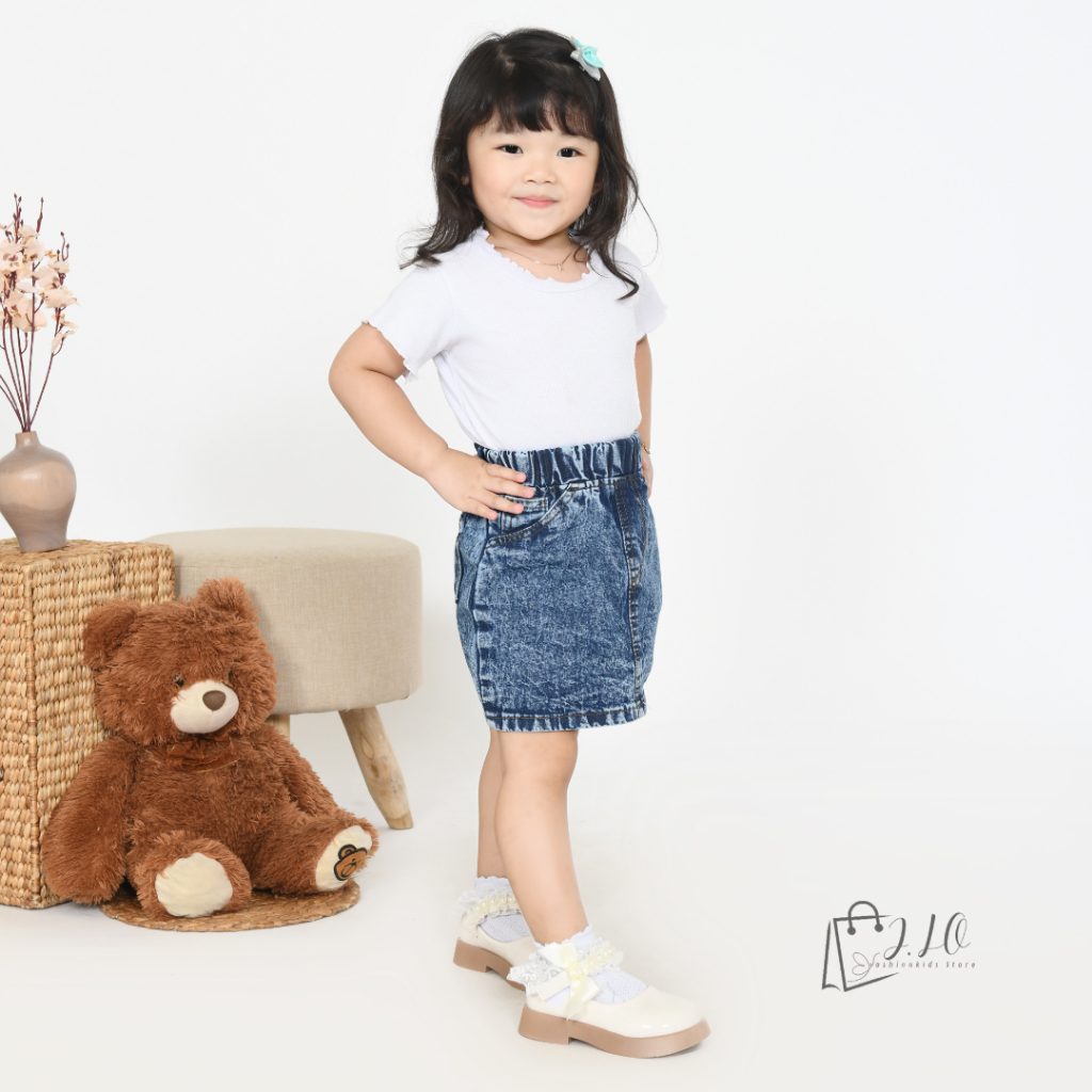 ROK JEANS ANAK USIA/ROK SPAN ANAK // ROK MINI ANAK ( 1- 6 TAHUN ) // ROK JEANS ANAK PEREMPUAN