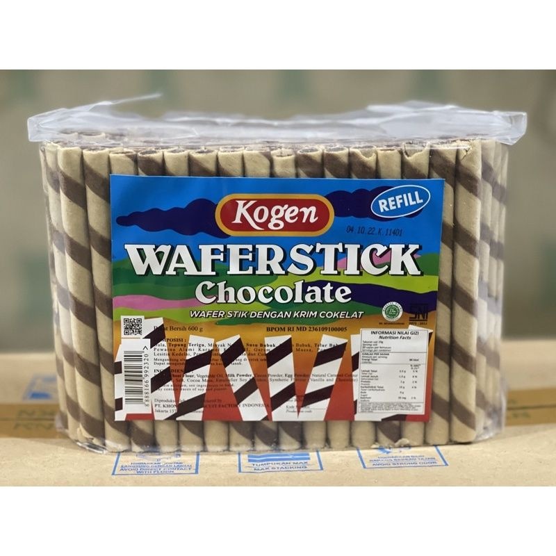 

Kogen Wafer Stick | Astor Coklat Kogen Refill 500 Gram Isi Krim Cokelat Asli SATUAN PCS