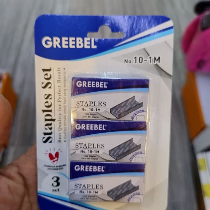 

Greebel Staples / Alat Kantor Isi 3 Pcs / Pack