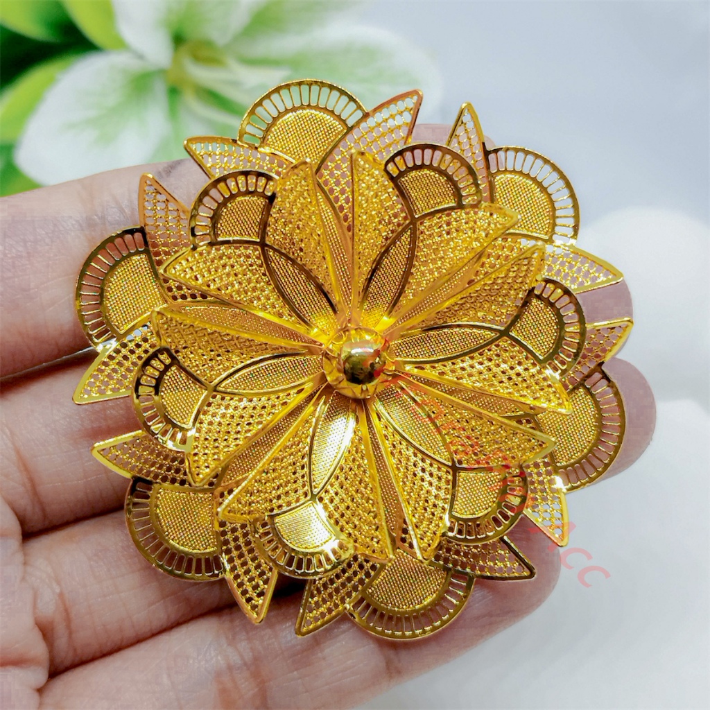 NEW Grosir Bros Pin Bross Dubai Bunga Kendari Model Kekinian Model Yang Modis Dan Elegan Berlapis