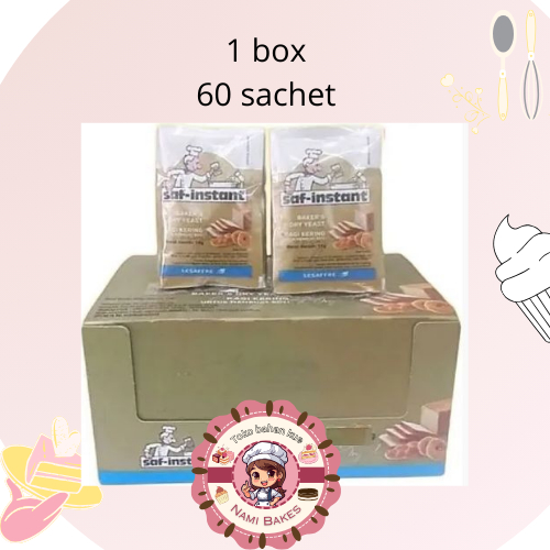 

Saf Instan 1 box ( 60 sachet ) Ragi Kering Dry Yeast